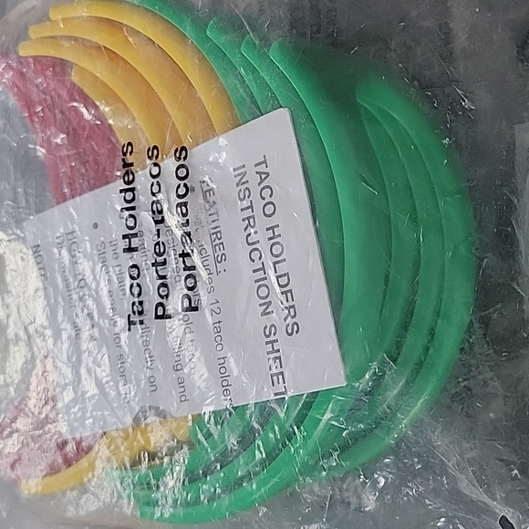 12X Colorful Plastic Taco Shell Tortilla Holder Taco Holder Plate Protector Food - Picture 3 of 5